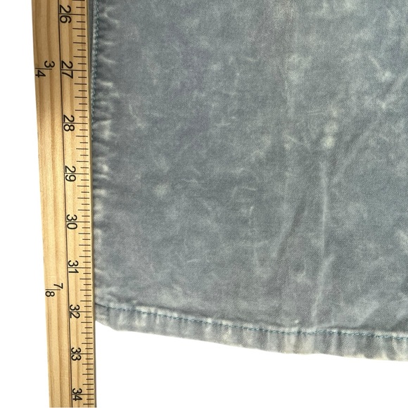 We The Free Crvy Blue White Velvet High Rise Flare Pants Women’s 29 Boho Hippie - Picture 8 of 13